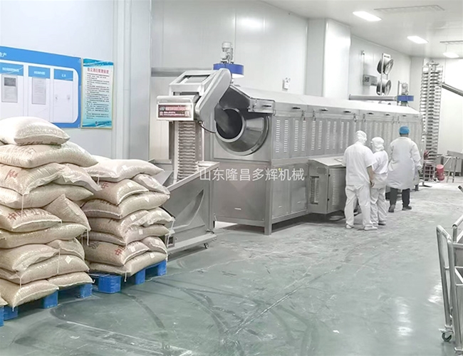 黄豆加工流水线客户使用现场