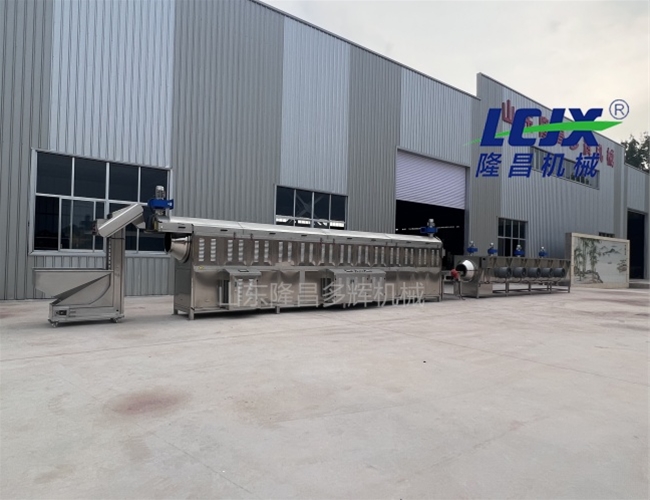 谷物种子连续滚筒炒制机